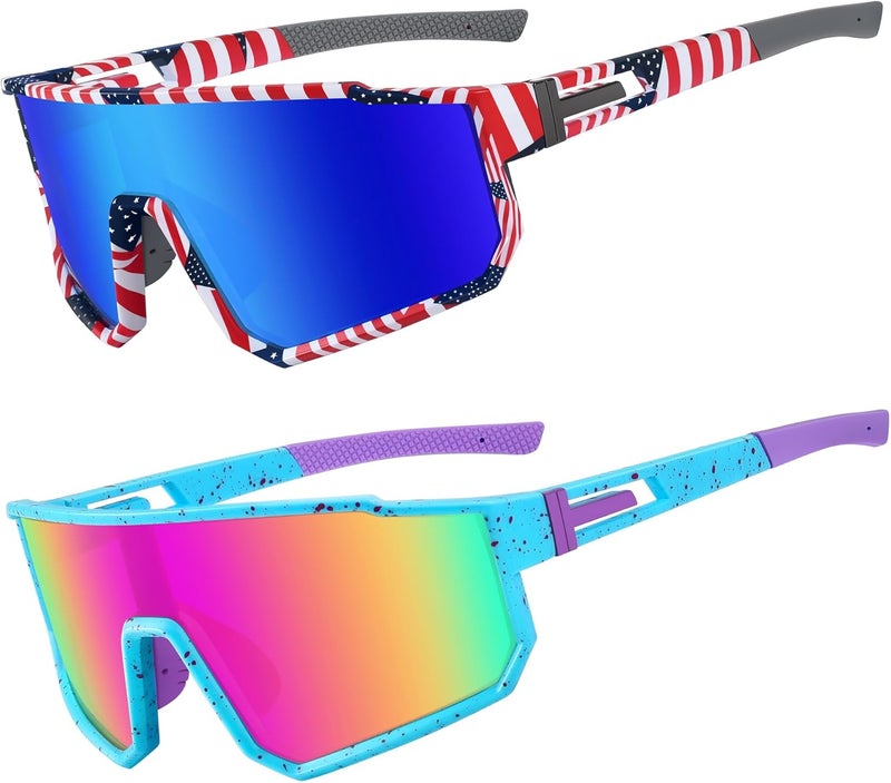 Derowern Youth Baseball Sunglasses, Kids Polarized Sports Sunglasses,UV400 Protection Glasses for Boys Girls Softball Cycling - Image 1